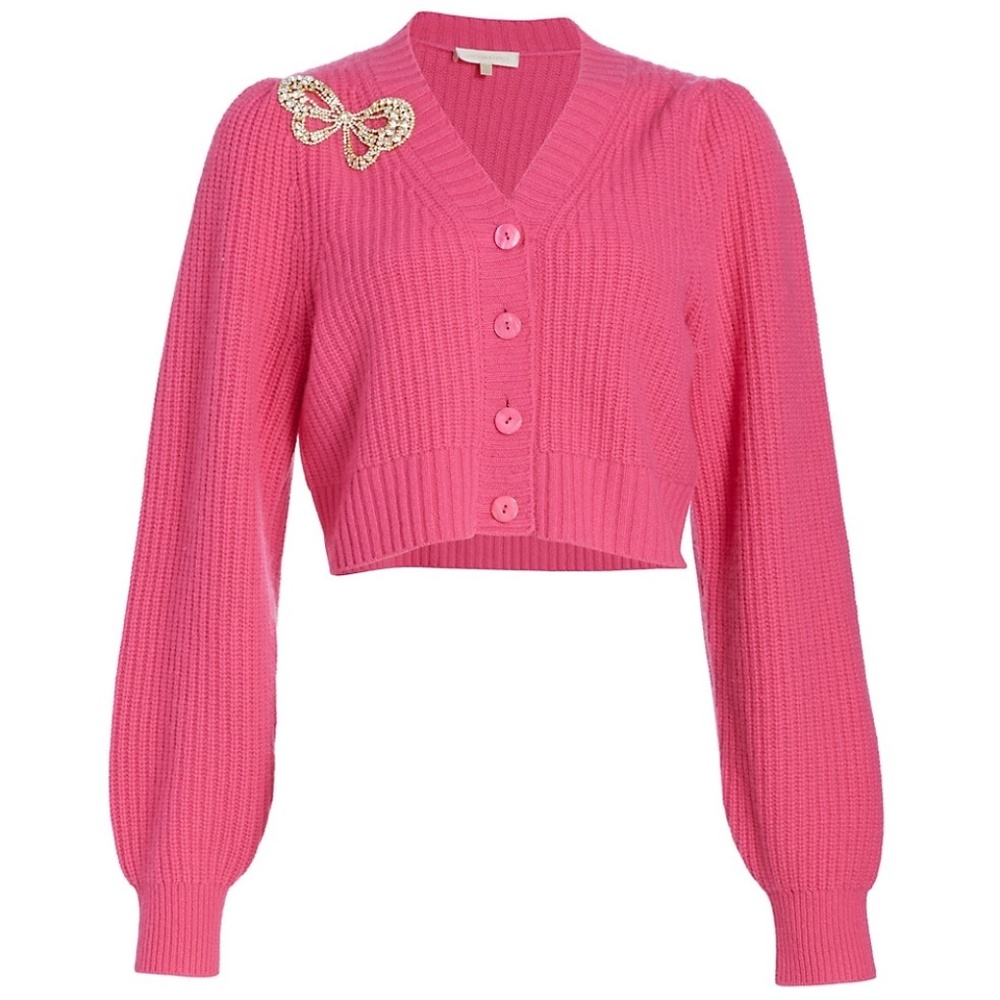 LoveShackFancy Larsa Crop Cashmere Cardigan NWT XS